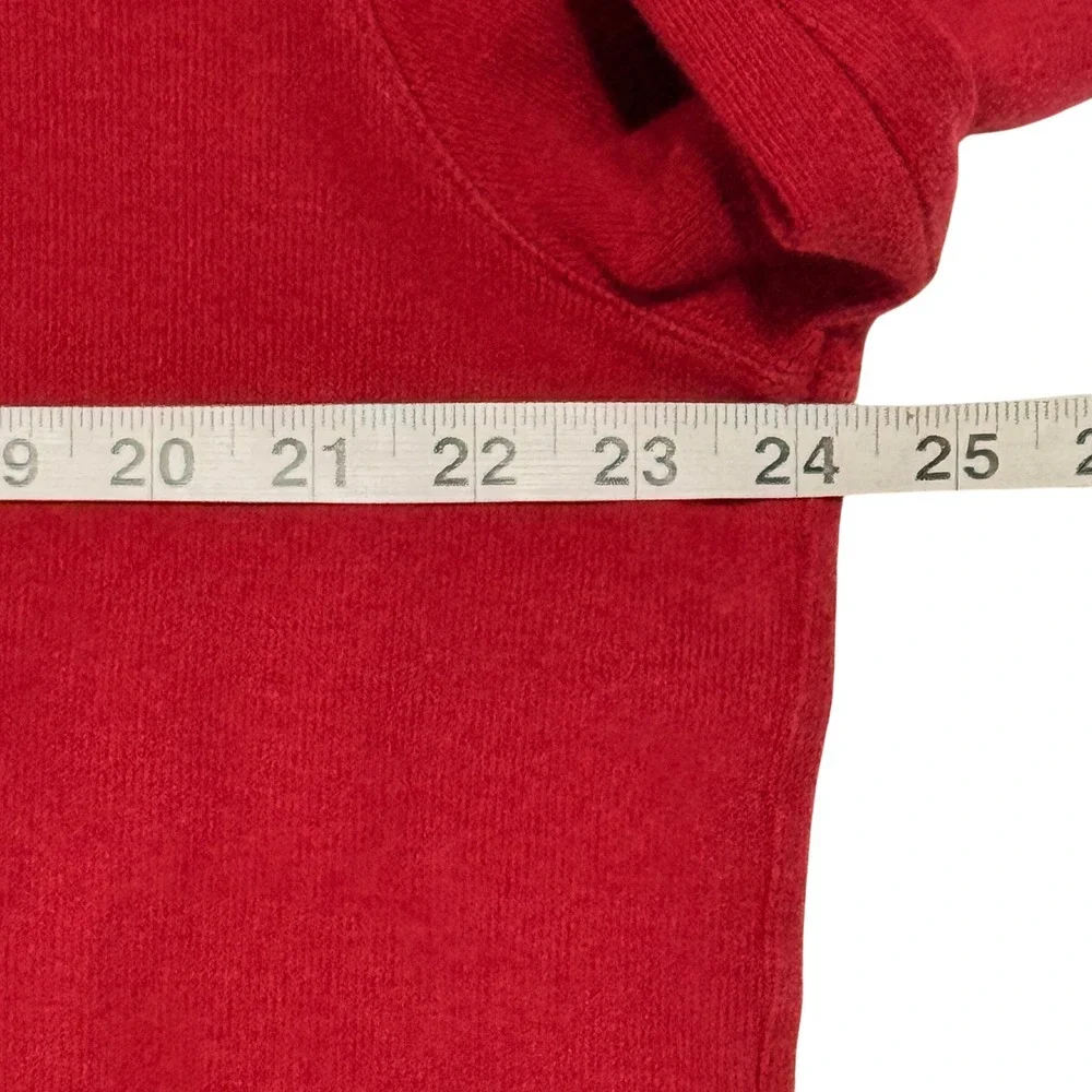 Polo Ralph Lauren Estate Rib Mens Large Red Quarter‎ Zip Pullover Sweater L